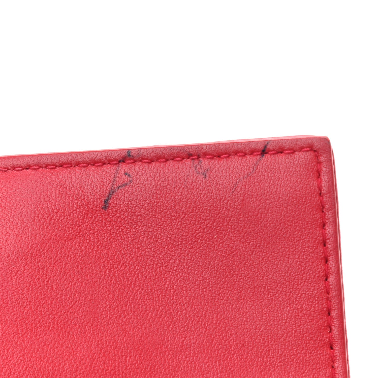 Christian Dior Lambskin Cannage Rendez-vous Chain Wallet Red 10 of 10