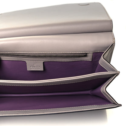 Gucci Calfskin Lady Bamboo Shoulder Bag Grey 4 of 10