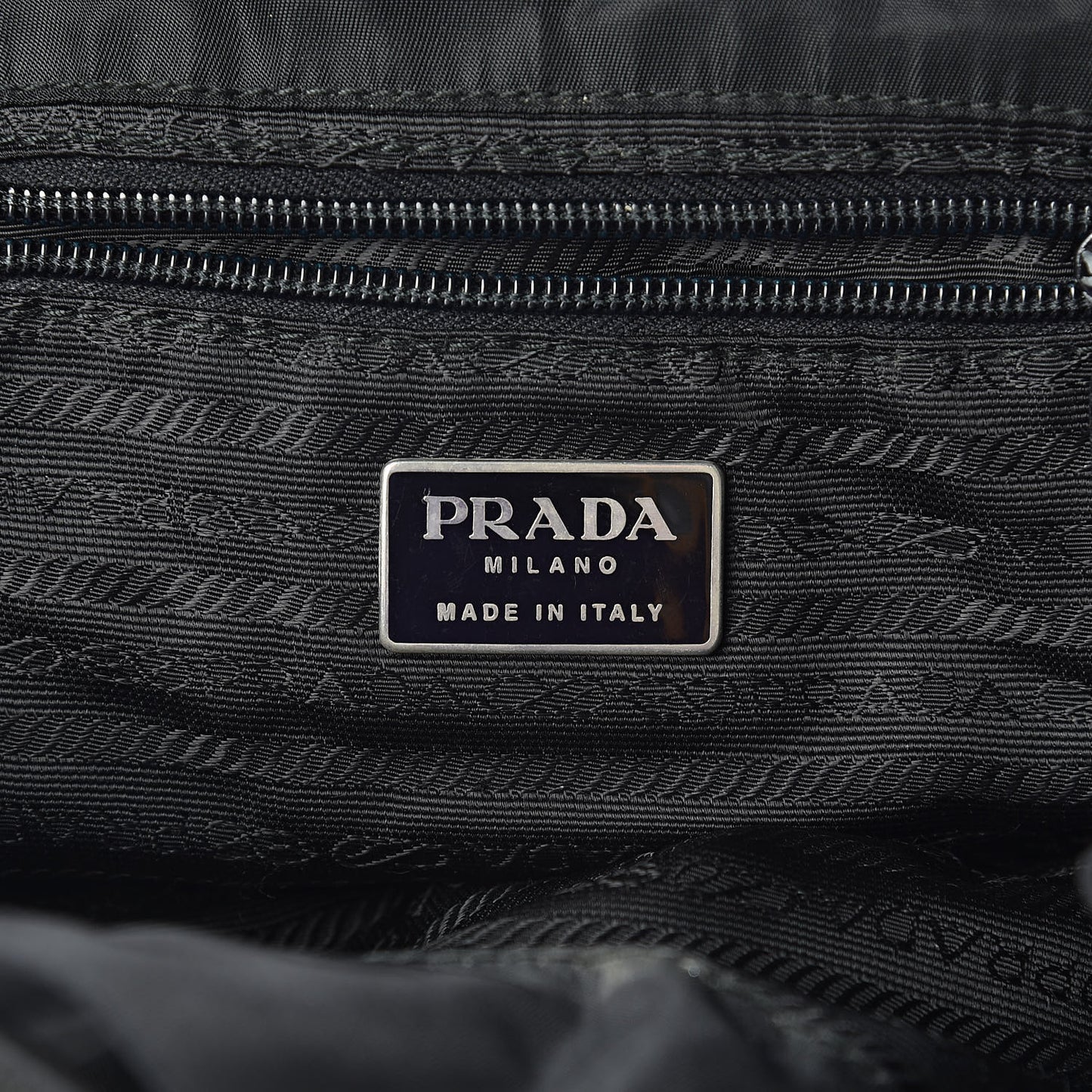 Tessuto Nylon Vela Cinch Backpack Black