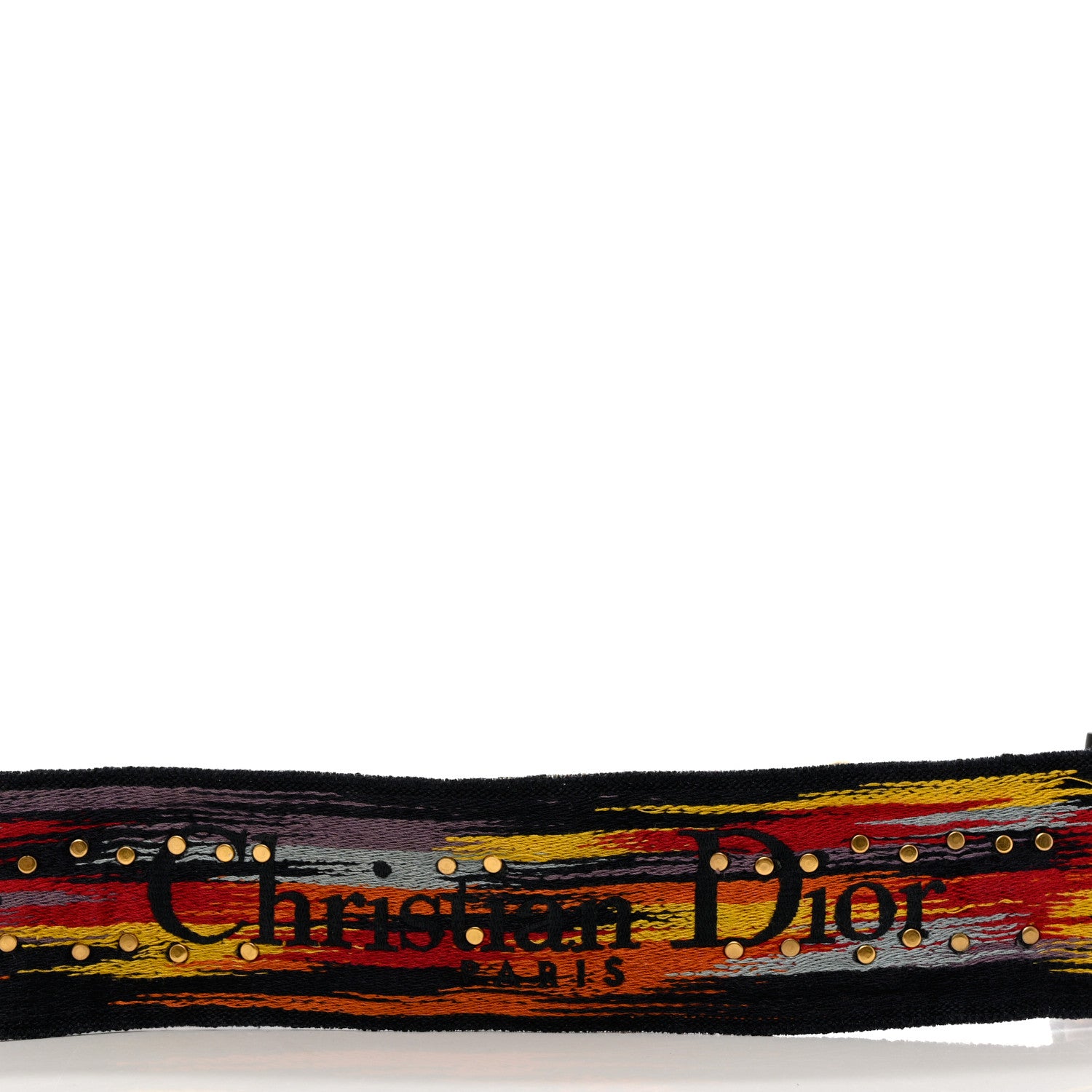 Christian Dior Canvas Embroidered Studded Rainbow J’Adior Shoulder Strap 4 of 5