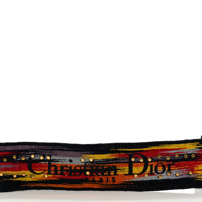 Christian Dior Canvas Embroidered Studded Rainbow J’Adior Shoulder Strap 4 of 5
