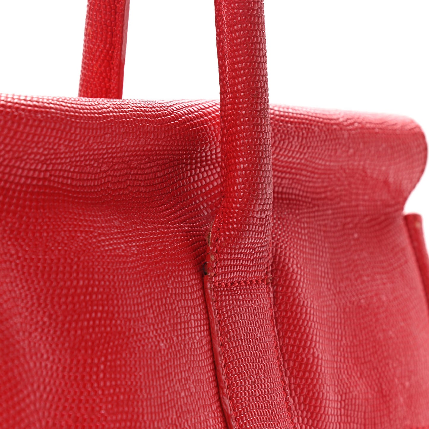 Lizard Embossed Calfskin Bayswater Red