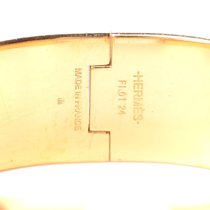 Hermes Enamel Wide Clic Clac H Bracelet PM Orange 3 of 3