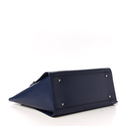 Chanel Caviar Small Studded Deauville Tote Navy 4 of 8