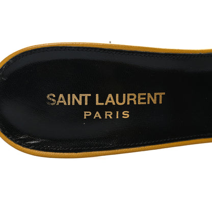 Saint Laurent Lambskin Bianca Mules 40 Jaune Safari 8 of 8