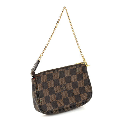 Louis Vuitton Damier Ebene Complice Trunks and Bags Mini Pochette Accessories Red 2 of 8