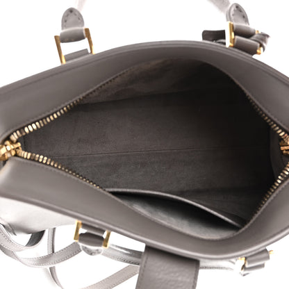 Saint Laurent Calfskin Monogram Baby Cabas Fog 7 of 10