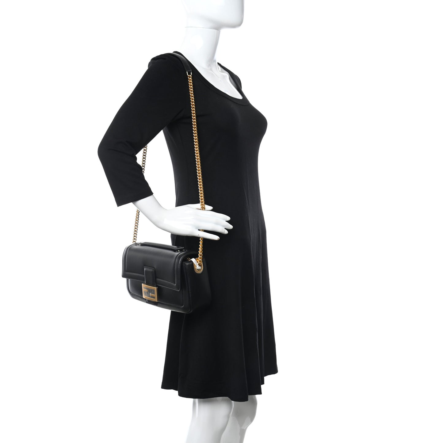 Nappa Apolo Chain Baguette Black