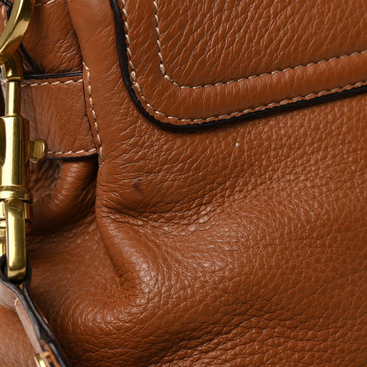Grained Calfskin Oversized Edie Oak Oak