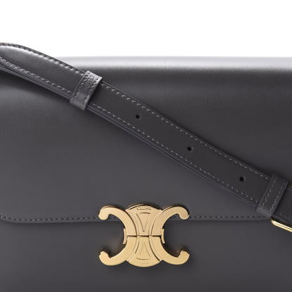 Celine Shiny Calfskin Medium Triomphe Grey 12 of 12