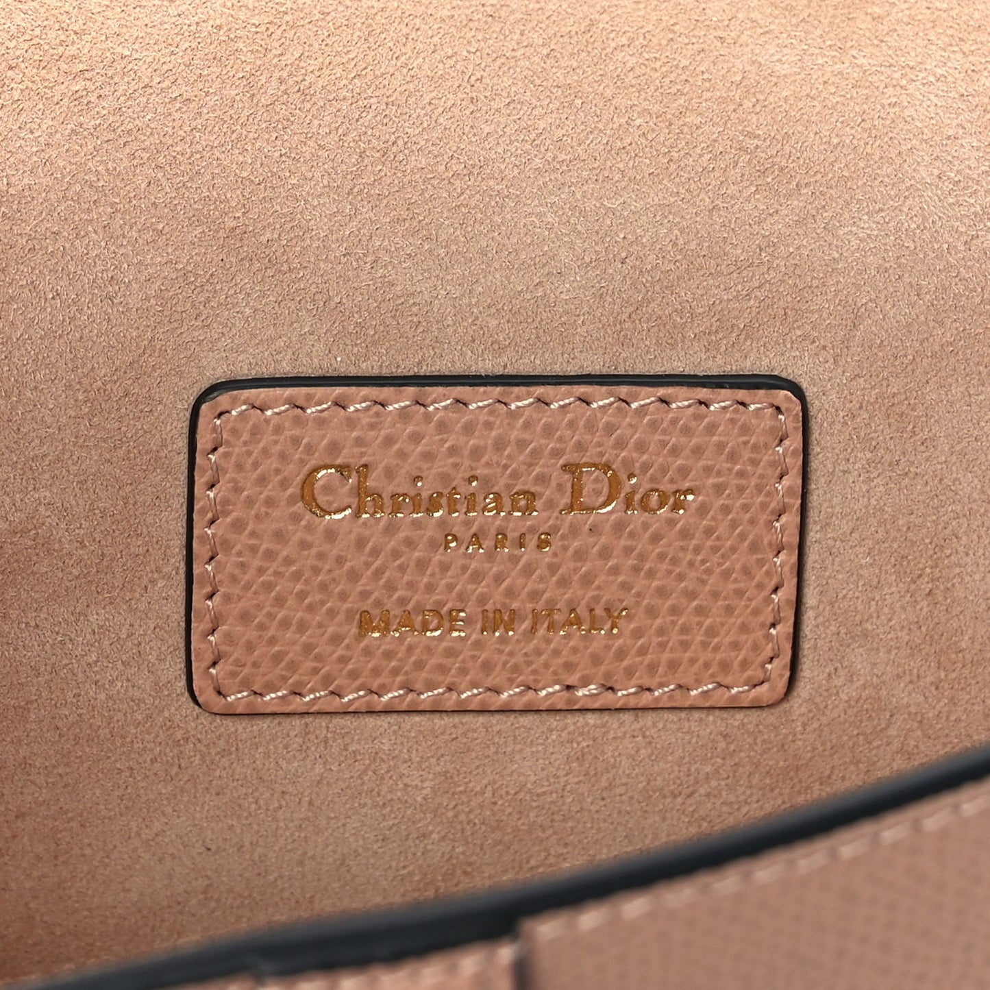 Grained Calfskin Saddle Clutch Fard