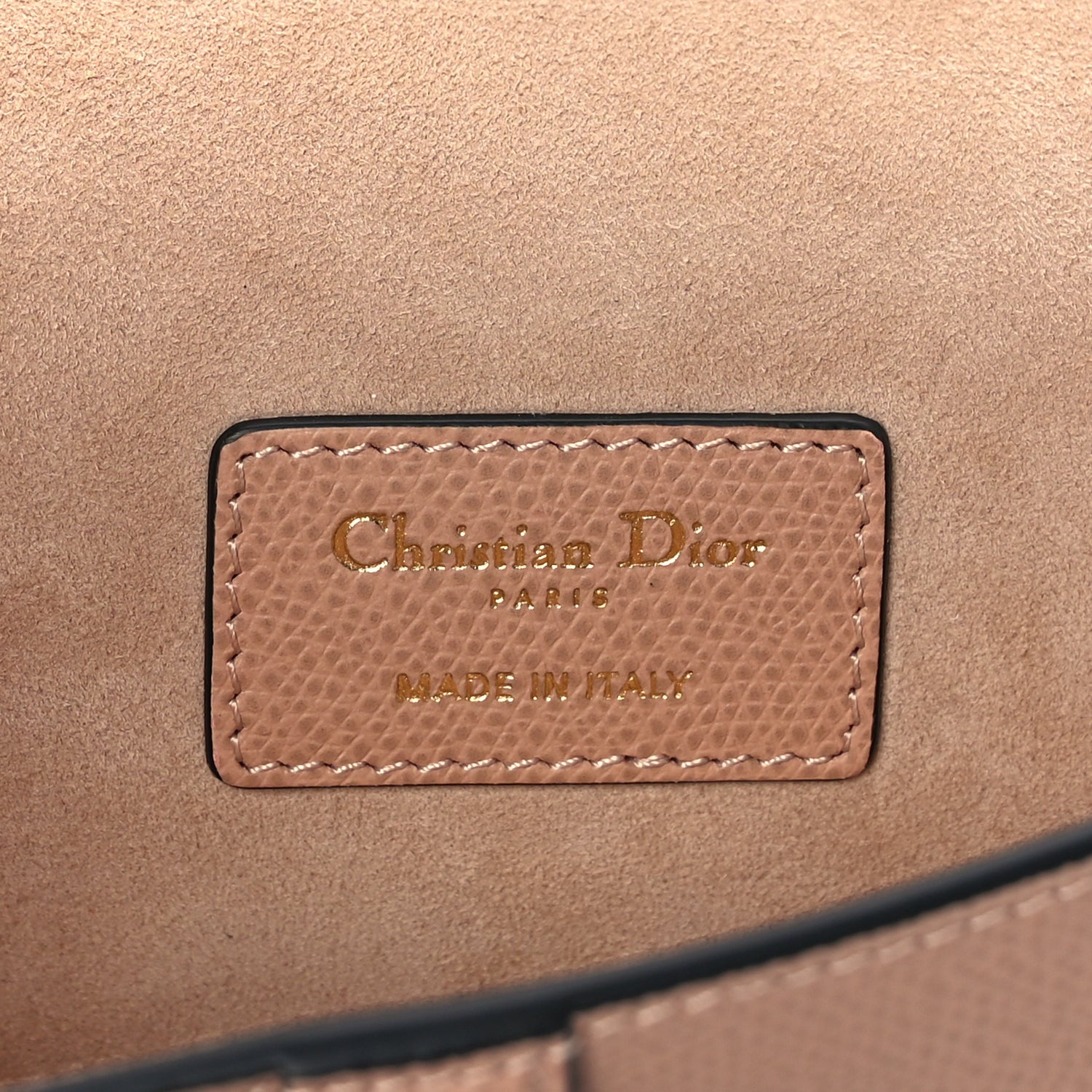 Christian Dior Grained Calfskin Saddle Clutch Fard 5 of 9