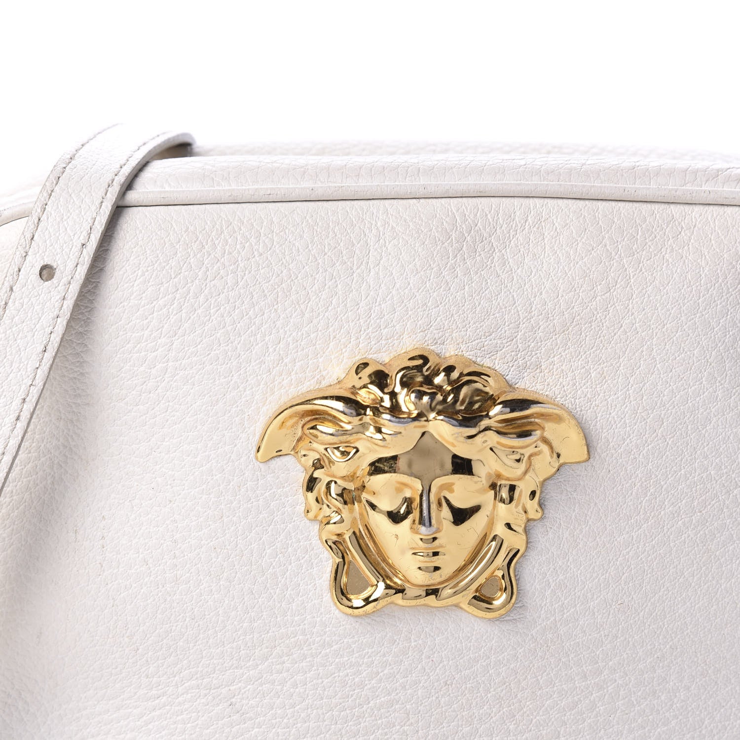 Versace Calfskin Palazzo Camera Bag White 11 of 11