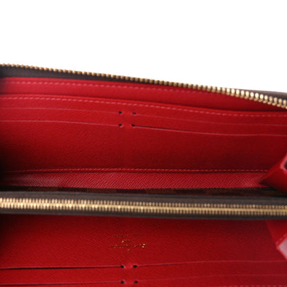 Louis Vuitton Damier Ebene Clemence Wallet Cherry 5 of 7