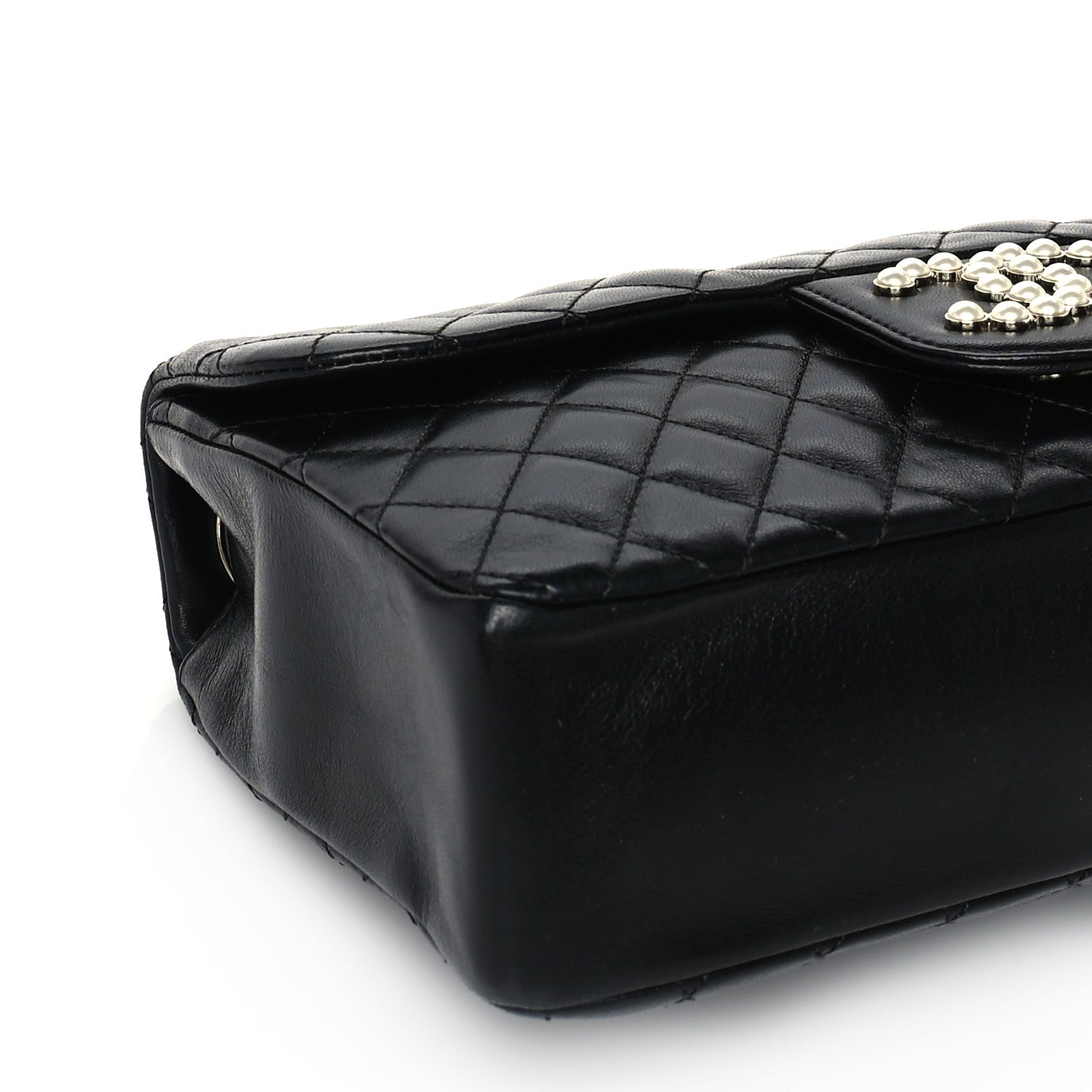 Chanel Lambskin Medium Westminster Pearl Flap  Black 9 of 10