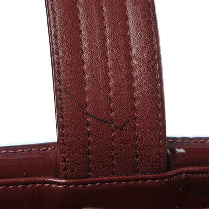 Chanel Vinyl Coco Ming Grand Shopping Tote Burgundy 9 of 9