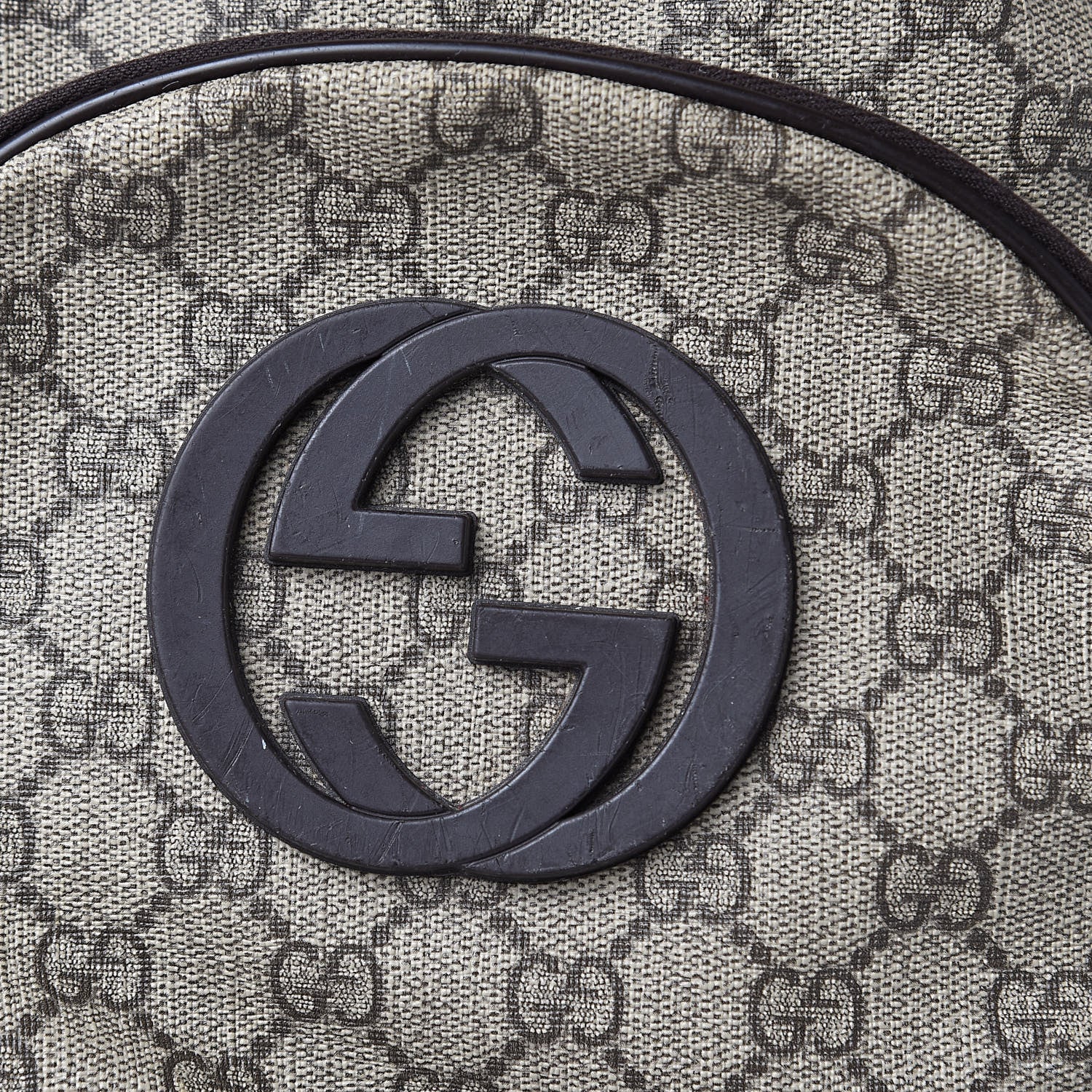 Gucci GG Plus Monogram Interlocking G Medium Backpack Dark Brown 12 of 16
