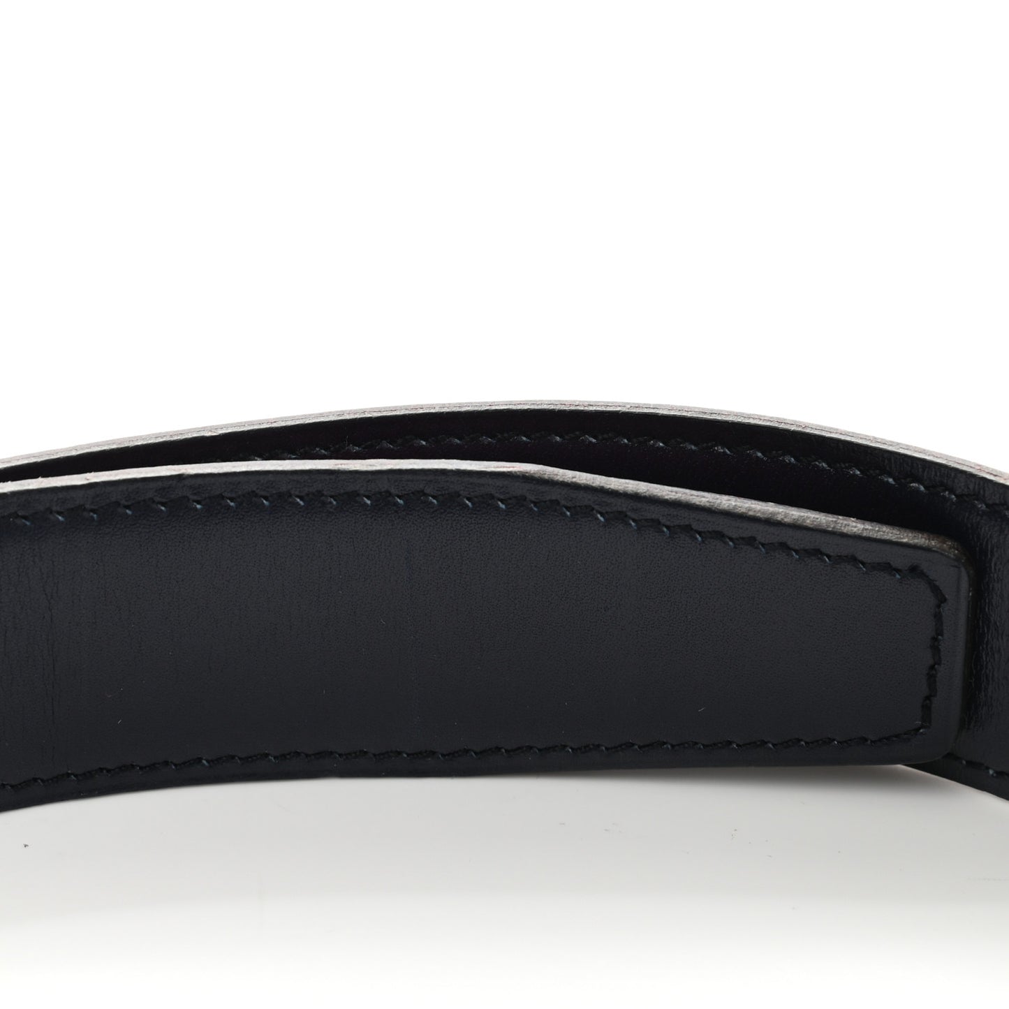 Chamonix Box 32mm Reversible Belt Strap 80 Rouge Vif Bleu Indigo