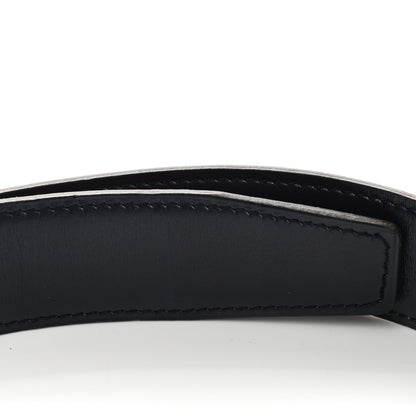 Hermes Chamonix Box 32mm Reversible Belt Strap 80 Rouge Vif Bleu Indigo 9 of 9