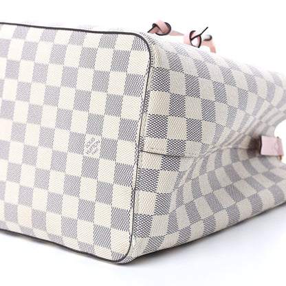 Louis Vuitton Damier Azur Neonoe MM Eau De Rose 8 of 10