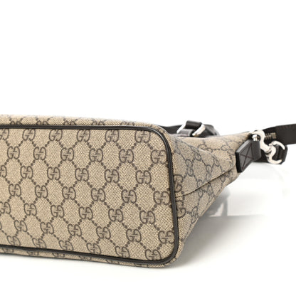 Gucci GG Supreme Monogram Small Zippered Tote Dark Brown 10 of 10