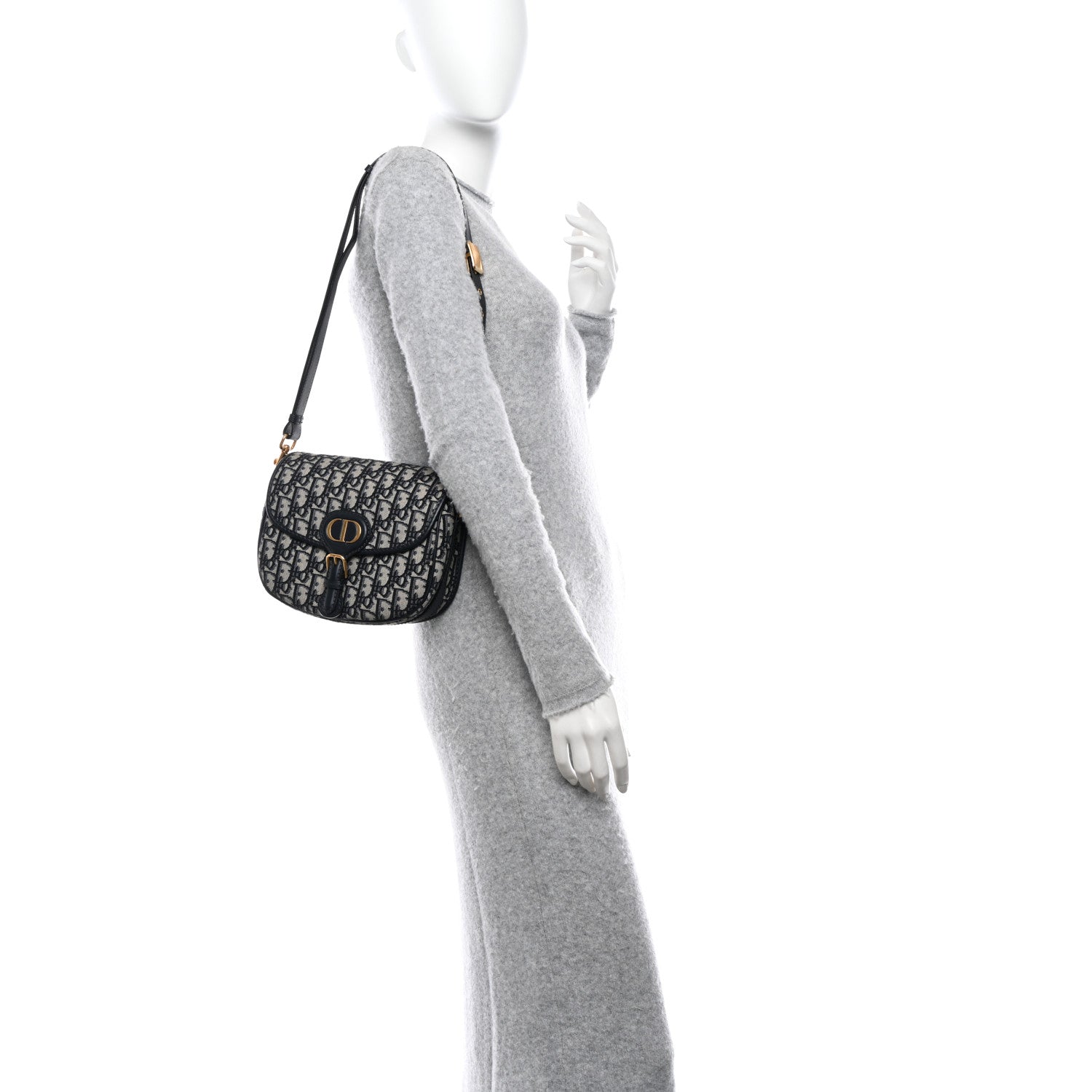 Christian Dior Oblique Medium Bobby Flap Blue 2 of 10