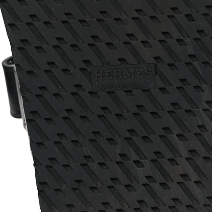 Hermes Calfskin Womens Chypre Sandals 38 Black 7 of 12