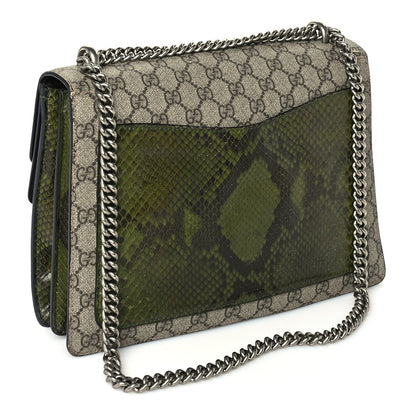 Gucci GG Supreme Monogram Snakeskin Medium Dionysus Shoulder Bag  Brown 2 of 8