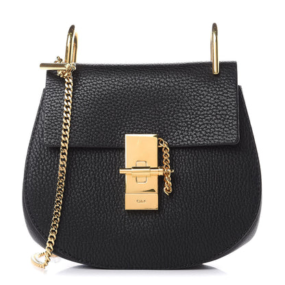 Chloe Grained Lambskin Mini Drew Shoulder Bag Black 1 of 8