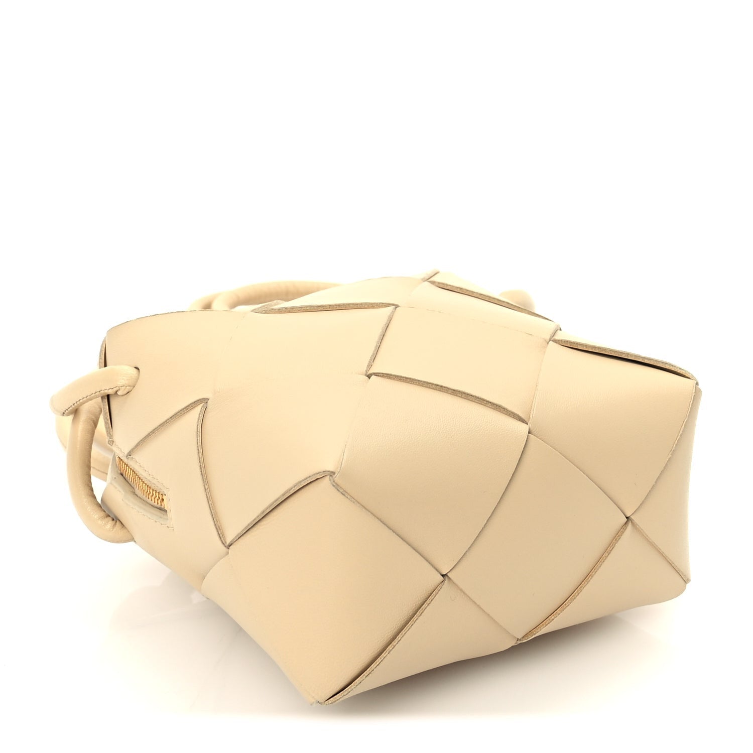 Bottega Veneta Lambskin Maxi Intrecciato Mini Cassette Camera Bag  Porridge 8 of 8
