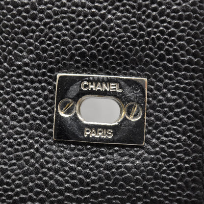 Chanel Caviar Flap Shoulder Bag Black SHW 7 of 10