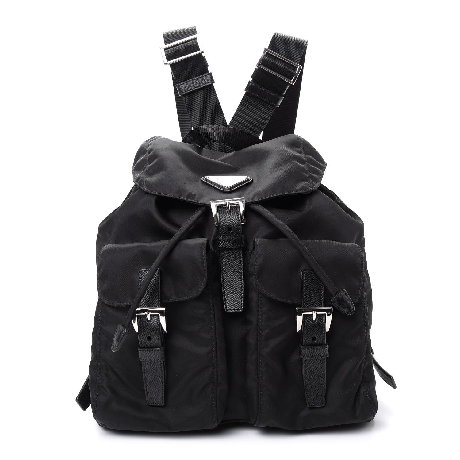 Prada Nylon Vela Small Backpack Black 1 of 8