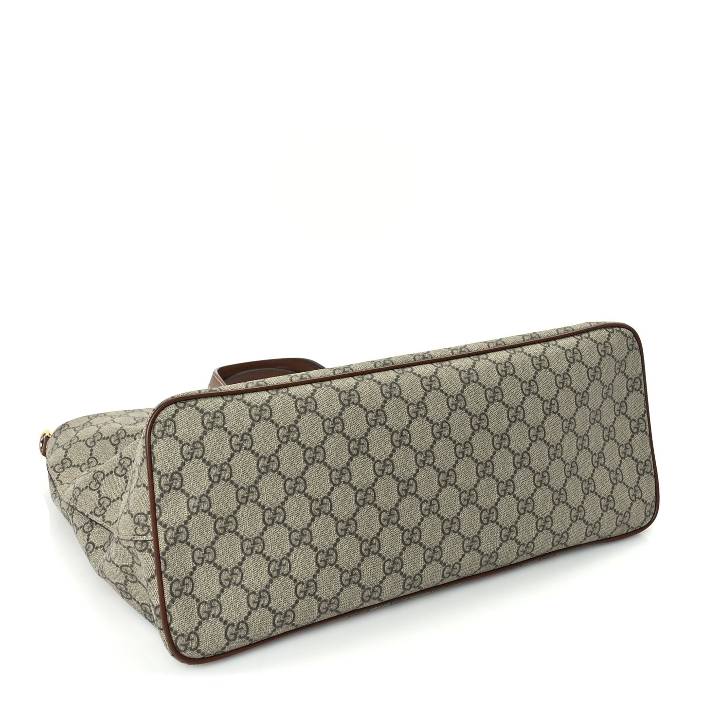 Soft GG Supreme Monogram Medium Crossbody Tote Beige Cuir