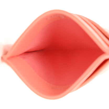 Chanel Caviar Quilted Card Holder Coral 6 of 8