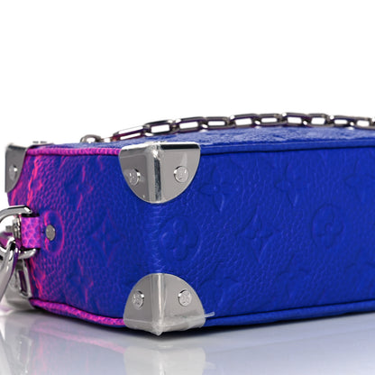 Louis Vuitton Taurillon Illusion Mini Soft Trunk Bleu Rose 6 of 9