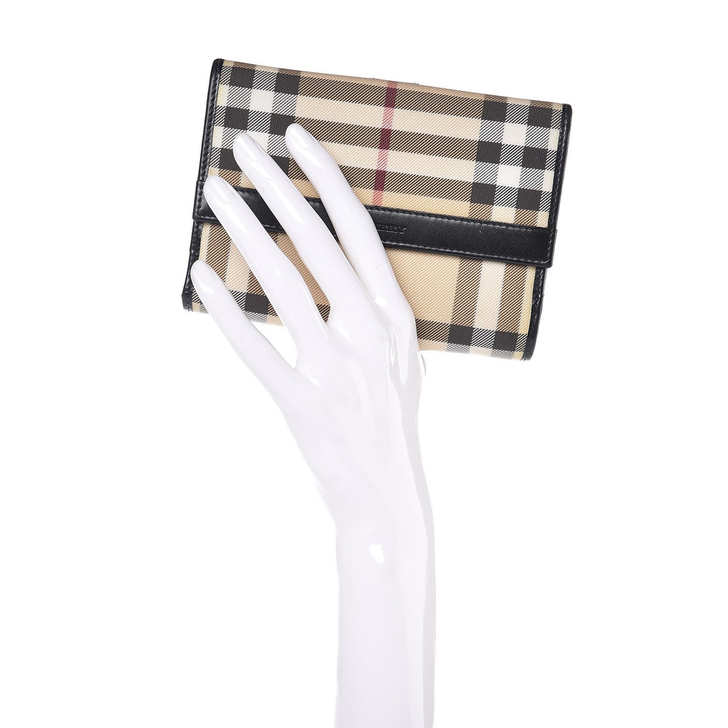 Nova Check Compact Wallet Black