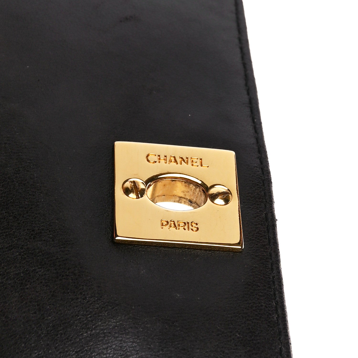 Chanel Lambskin Quilted CC Flap Shoulder Bag Black 7 of 12