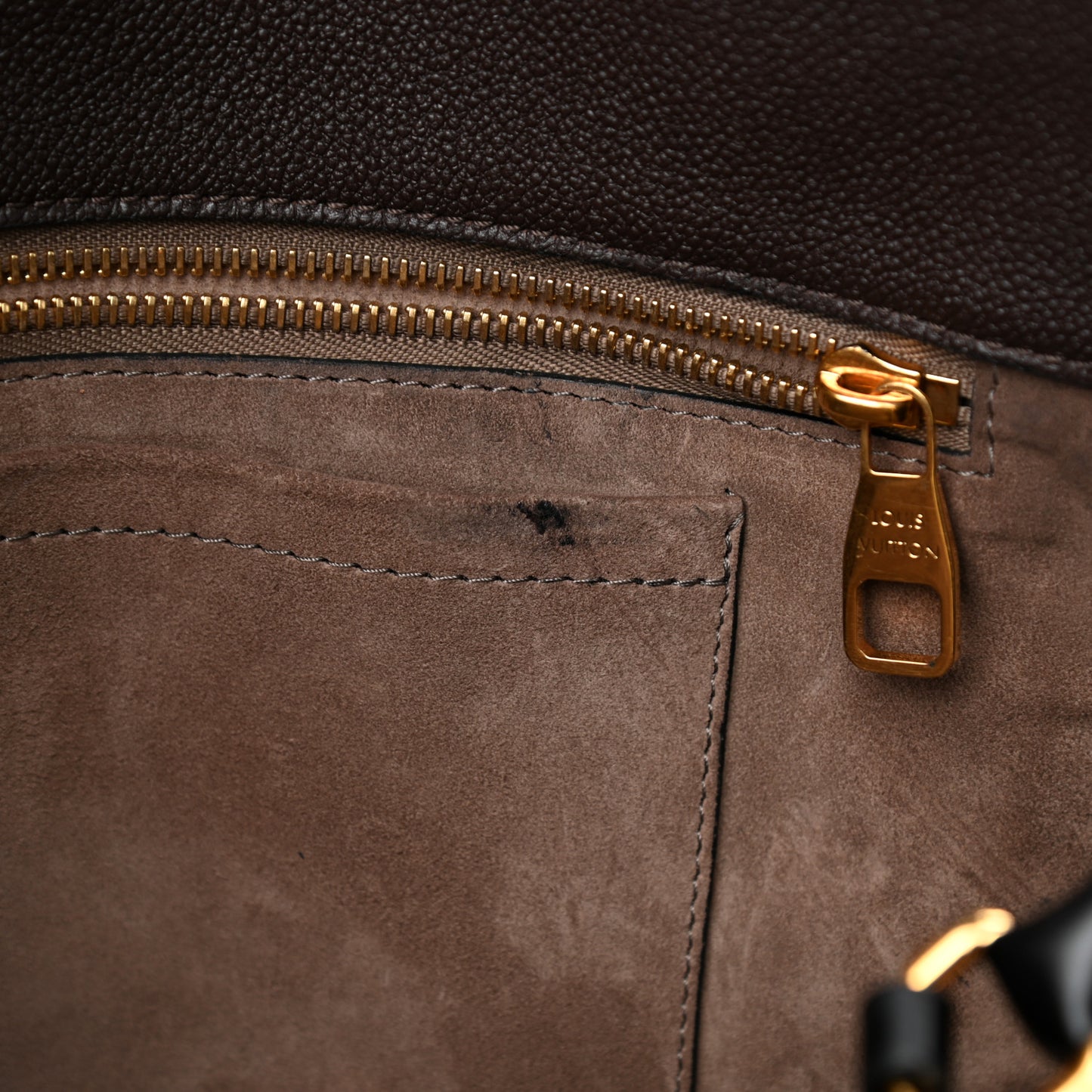 Veau Cachemire Monogram Tote W PM Chocolate