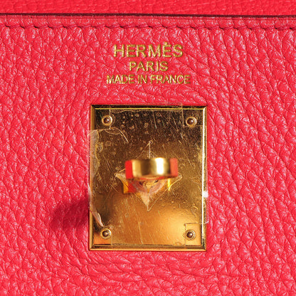 Hermes Taurillon Clemence Kelly Retourne 35 Bougainvillea 13 of 26