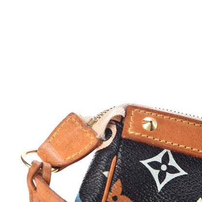 Louis Vuitton Monogram Multicolor Pochette Accessories Black 10 of 10