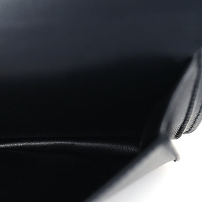Balenciaga Arena Calfskin Monaco Logo Wallet Black 6 of 7