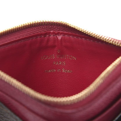 Louis Vuitton Monogram Zipped Card Holder Fuchsia 5 of 6