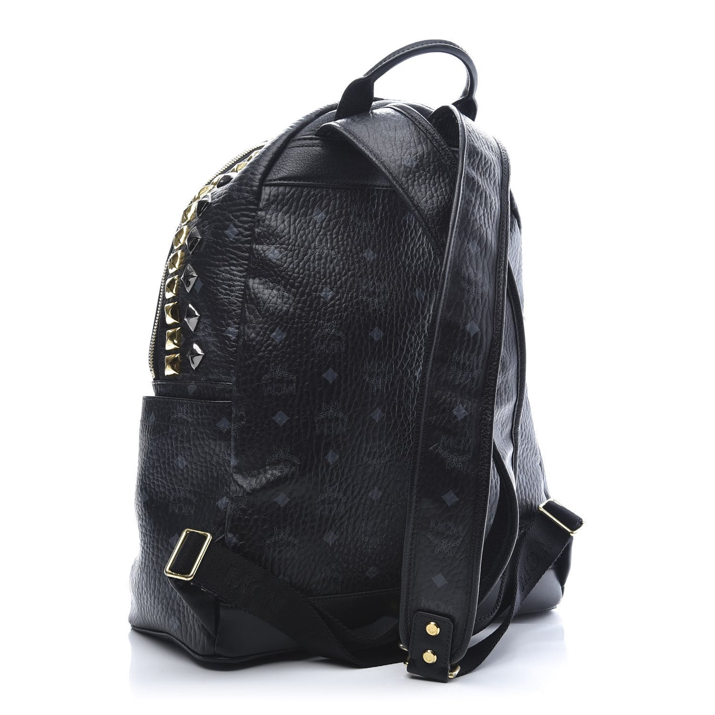 Visetos Studded Colorblock Medium Stark Brock Backpack Black