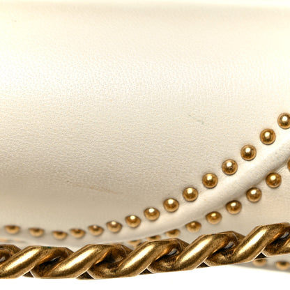 Christian Dior Lambskin Studded Medium Diorama Flap Bag Latte 15 of 16