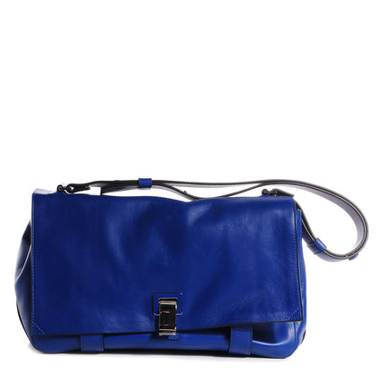 Proenza Schouler Leather Double Sided PS Courier Bag Royal Blue Veruca Salt 1 of 10