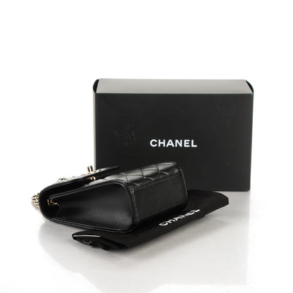 Chanel Lambskin Quilted Trendy CC Phone Holder Black 4 of 8