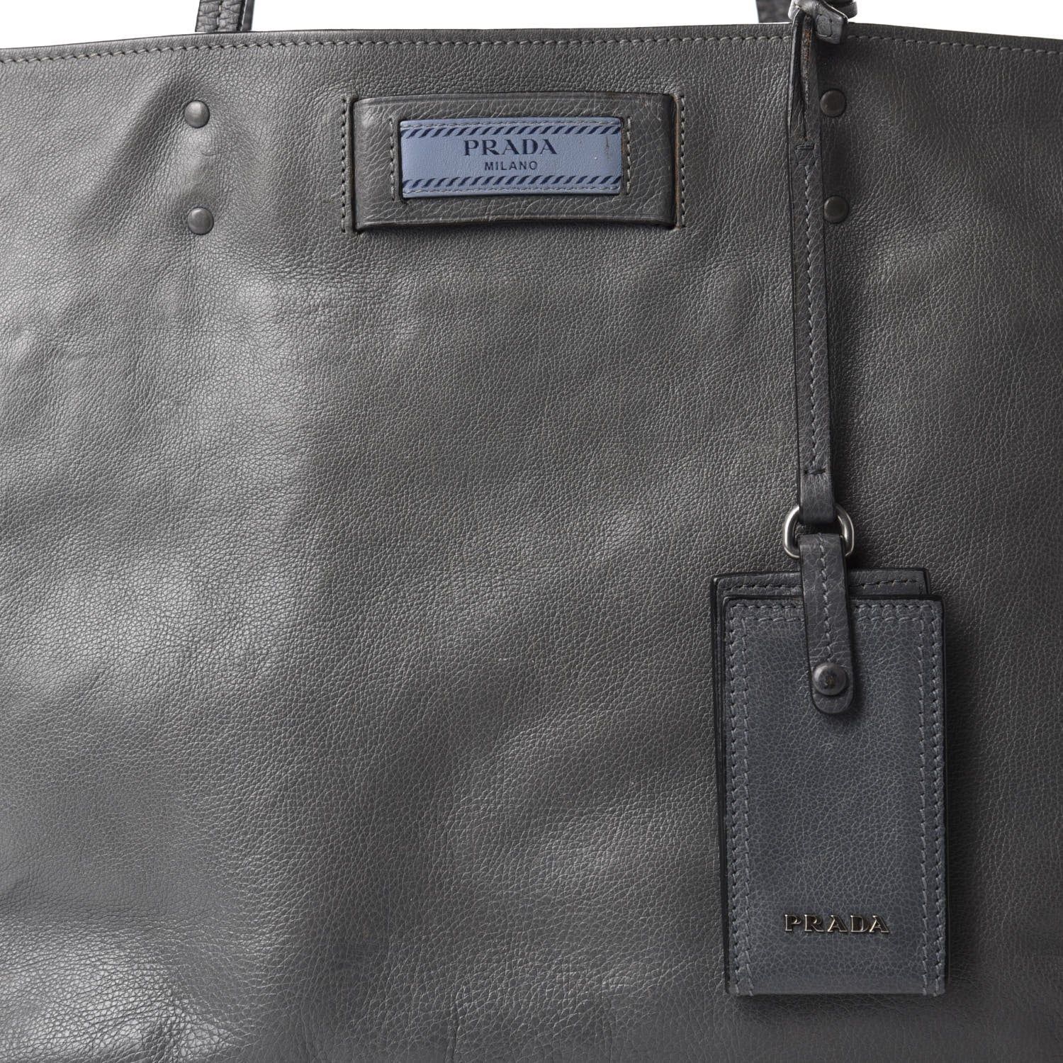 Prada Glace Calf Etiquette Tote Astrale 17 of 17