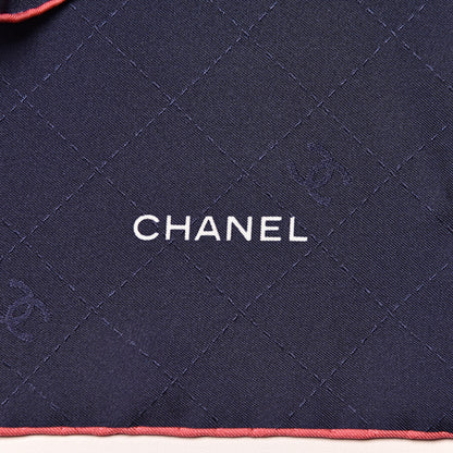 Chanel Silk Splash CC Scarf Navy Blue 2 of 4
