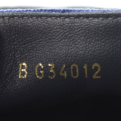 Chanel Velvet Logo Espadrilles 37 Navy Black 7 of 9