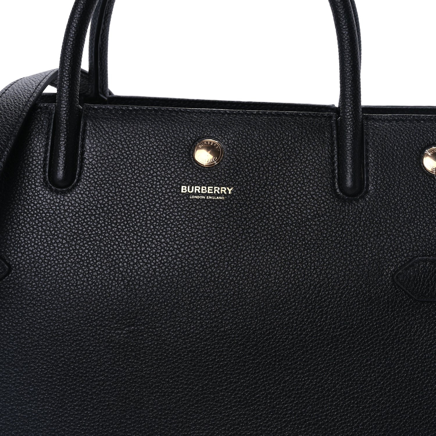 Burberry Grainy Calfskin Small Title Bag Black 6 of 8